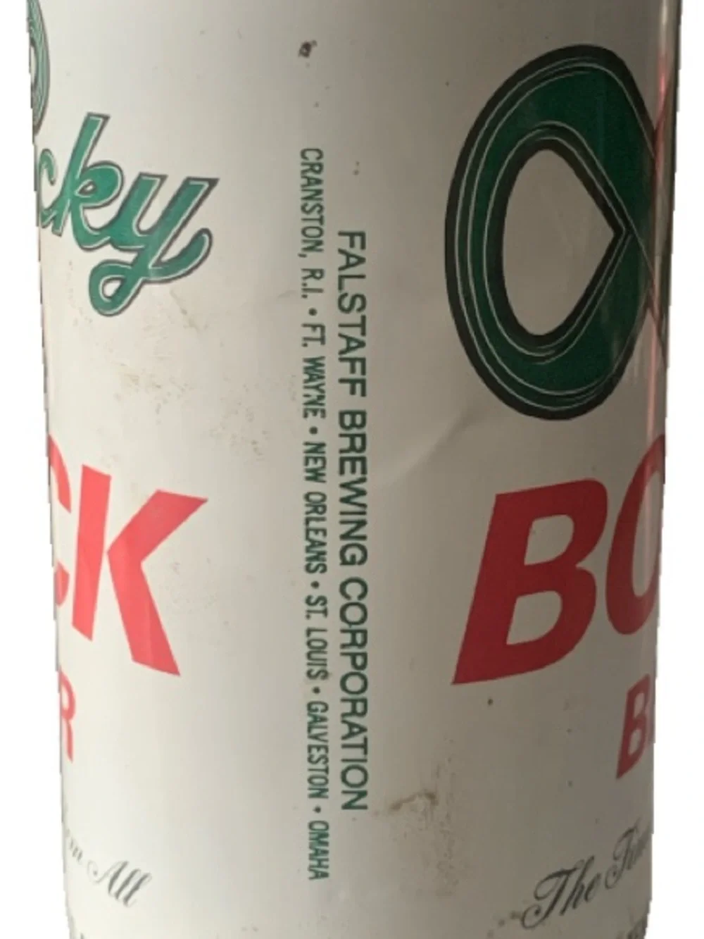 Vintage Beer Can Lucky Bock Beer The Finest of Them All Empty Aluminum Can